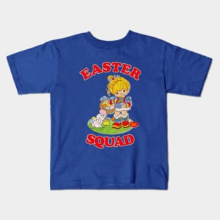 Easter Squad Rainbow Brite Distressed Kids T-Shirt